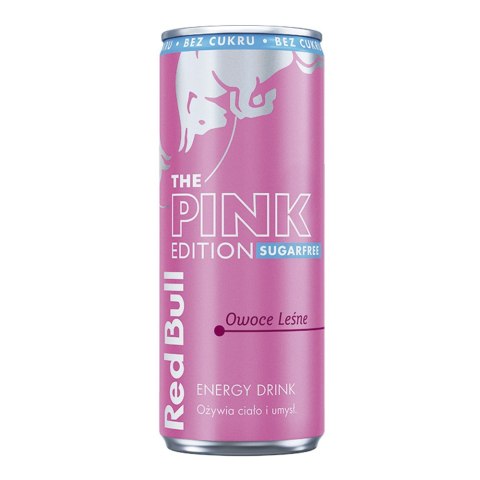 LUZ: Napój energetyczny Pink Edition Owoce Leśne Sugarfree puszka 250 ml