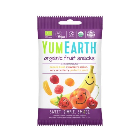LUZ: Żelki Fruit Snacks bez żelatyny BIO 50 g