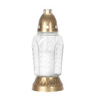 LUZ: Znicz szklany z wkładem 4081 biały