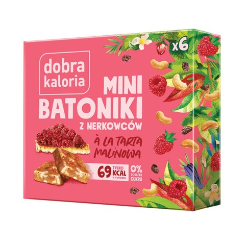 Mini batoniki z nerkowców a'la tarta malinowa bez dodatku cukru 102 g