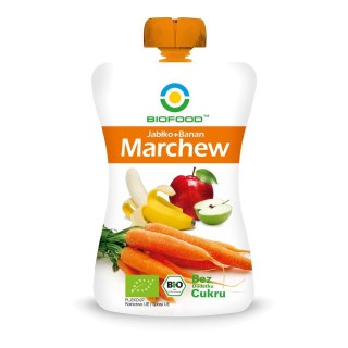 Mus marchew, jabłko, banan bez dodatku cukru BIO 200 g