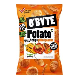 O'BYTE Chipsy ziemniaczane o smaku grillowanej papryki 90 g