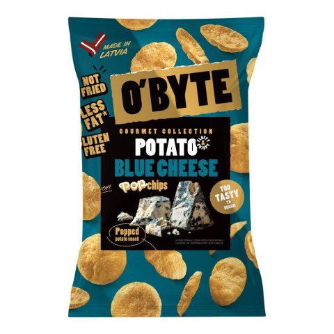 O'BYTE Chipsy ziemniaczane o smaku sera pleśniowego 90 g