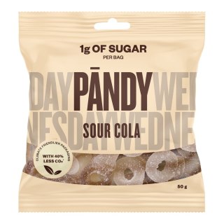 PANDY błonnikowe żelki o smaku kwaśnej coli bez dodatku cukru 50 g