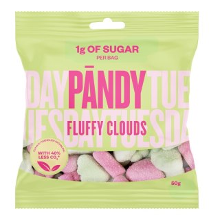 PANDY błonnikowe żelki o smaku poziomki i zielonego jabłka bez dodatku cukru 50 g