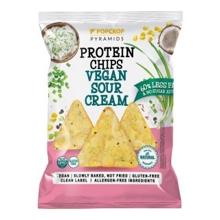 POPCROP PYRAMIDS Chipsy Proteinowe Sour Cream 60g