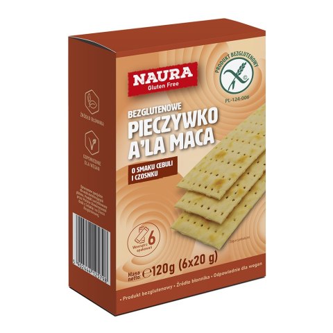 Pieczywko chrupkie z tapioką cebulowo-czosnkowe bez glutenu 120g