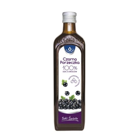 Sok z owoców czarnej porzeczki bez dodatku cukru 490 ml