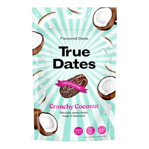 True Dates - daktyle o smaku chrupiącego kokosa bez dodatku cukru 100 g