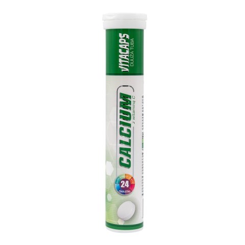 Vita Caps Calcium + Vitamina C 24 tabletki musujące